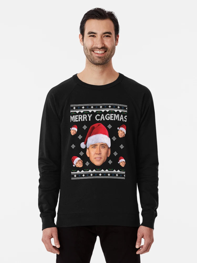 Merry Cagemas Christmas Nicolas Cage Knit