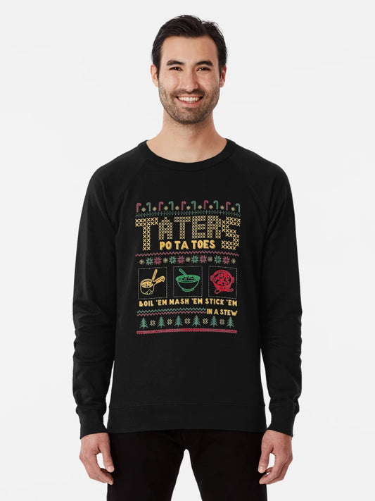 Funny Christmas Taters Potatoes Ugly Christmas Sweater