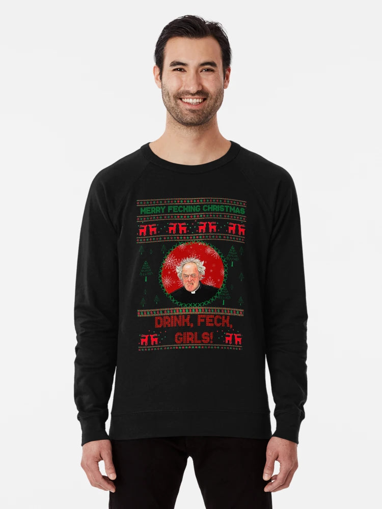 Father Jack Christmas Jumper Drink Feck Girls- Father Ted
