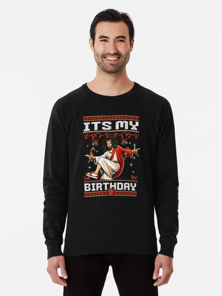 jesus its my birthday christmas xmas funny sweater