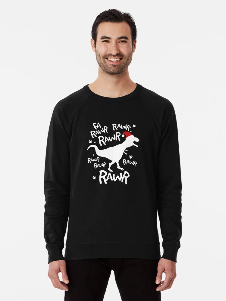 Fa Rawr Rawr T-Rex Dinosaur Christmas graphic, Christmas Tee