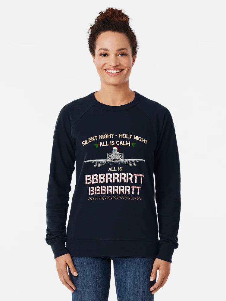 A-10 WARTHOG - Silent Night Christmas T shirt