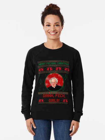 Father Jack Christmas Jumper Drink Feck Girls- Father Ted