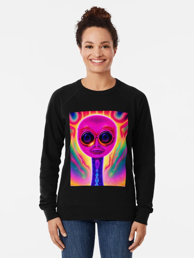 3D alien art. Trippy psychedelic