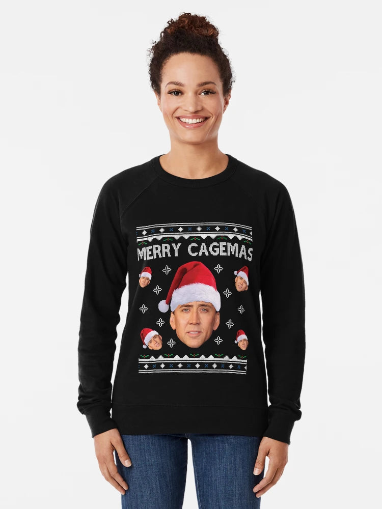 Merry Cagemas Christmas Nicolas Cage Knit