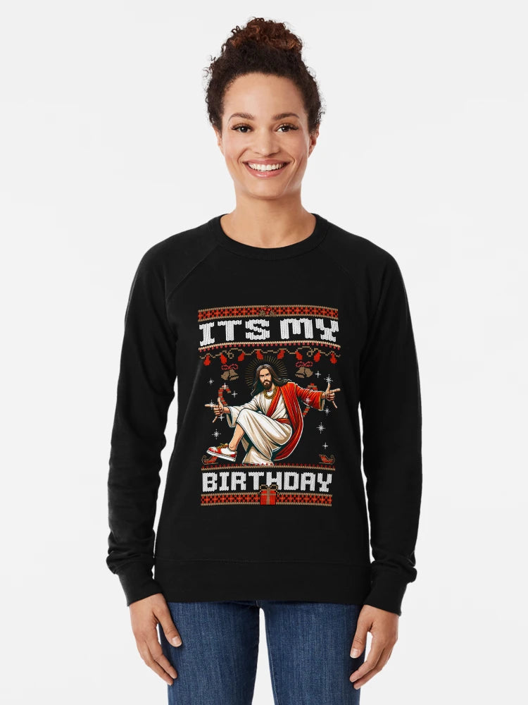 jesus its my birthday christmas xmas funny sweater