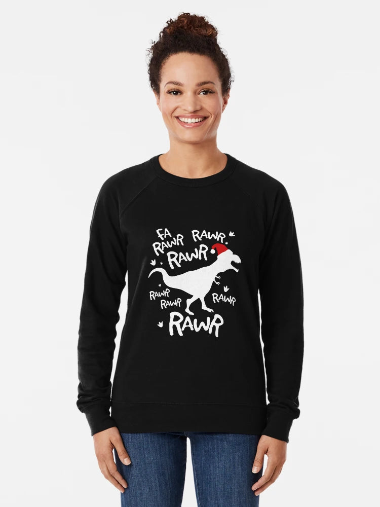 Fa Rawr Rawr T-Rex Dinosaur Christmas graphic, Christmas Tee
