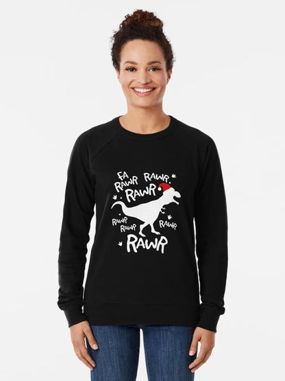 Fa Rawr Rawr T-Rex Dinosaur Christmas graphic, Christmas Tee