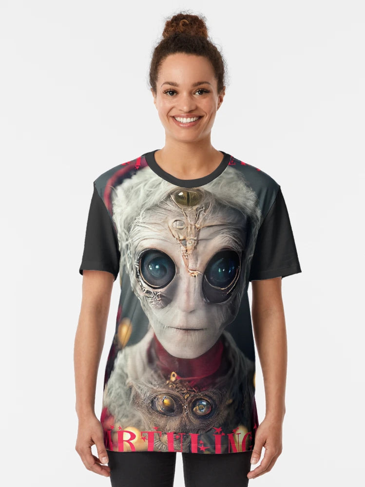 A fun Alien greetings Christmas card for Earthling's