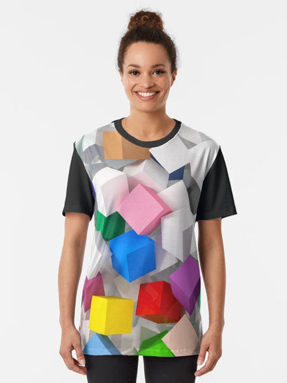 3D colored Candy cubes