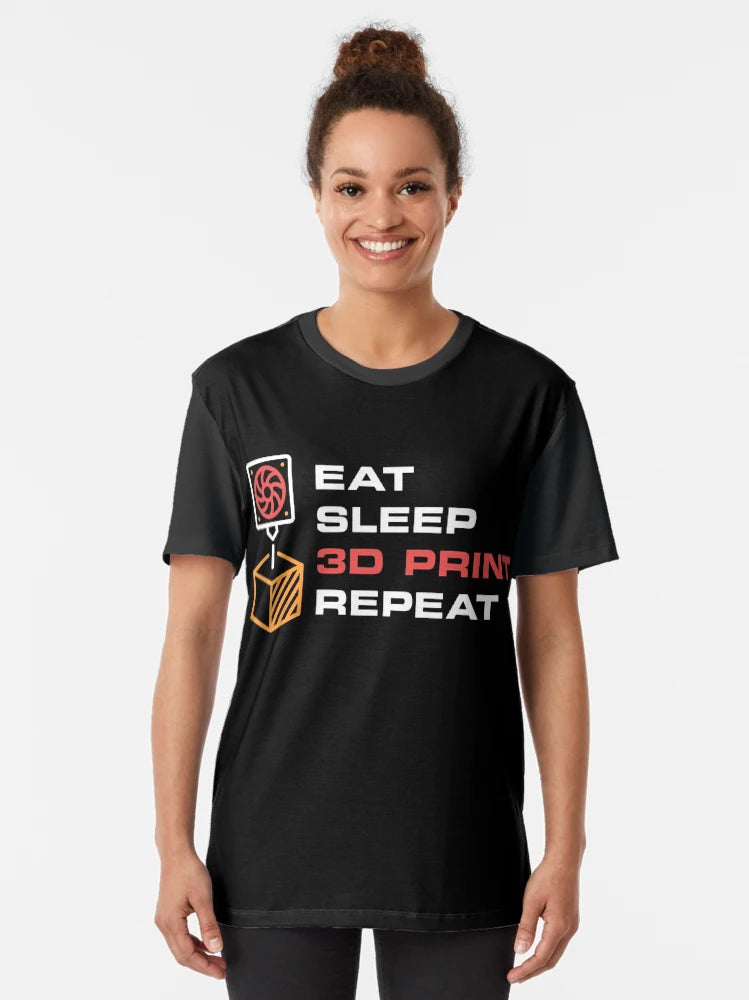 Eat Sleep 3D Print Repeat - 3D Printing creative design
