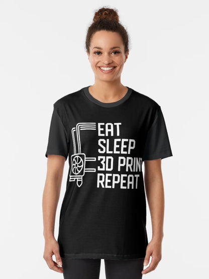 Eat Sleep 3D Print Repeat - 3D Printing design for 3d printer owners