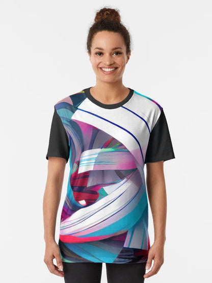 Abstract colorful shaped 3D