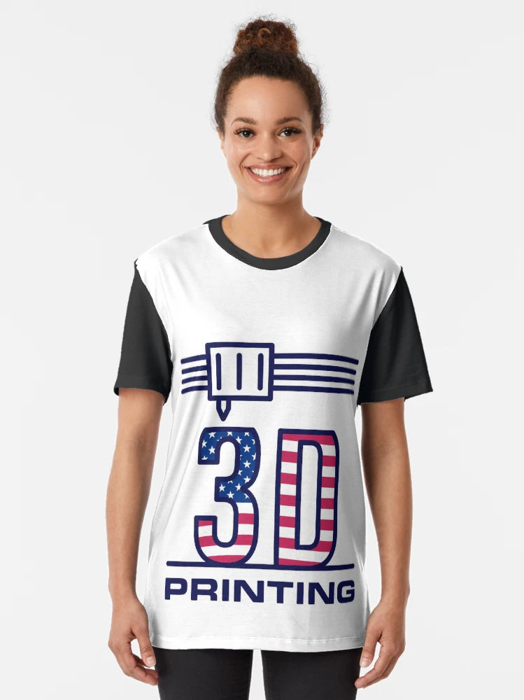 3D Printing USA Flag - I Love America and 3D Printer! Creative Patriotic Design