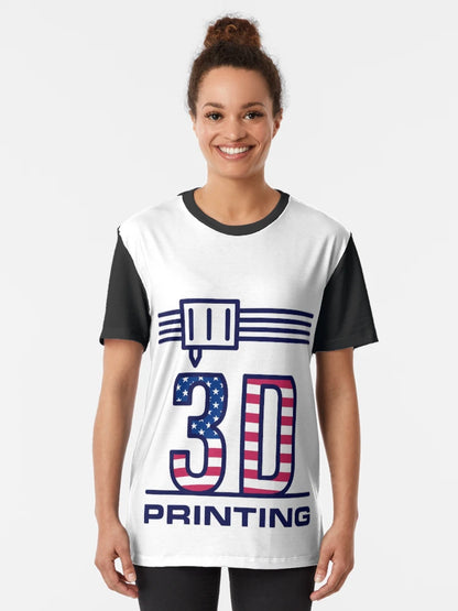 3D Printing USA Flag - I Love America and 3D Printer! Creative Patriotic Design