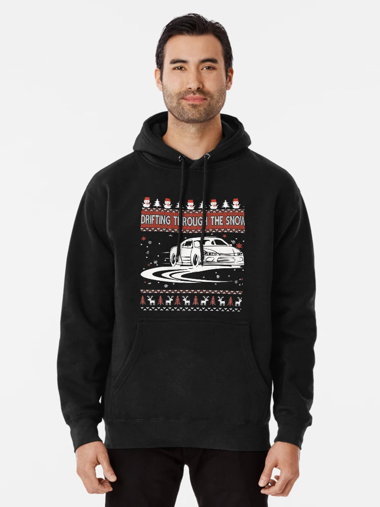 Drifting Through The Snow Ugly Christmas Sweater