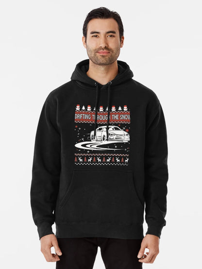 Drifting Through The Snow Ugly Christmas Sweater