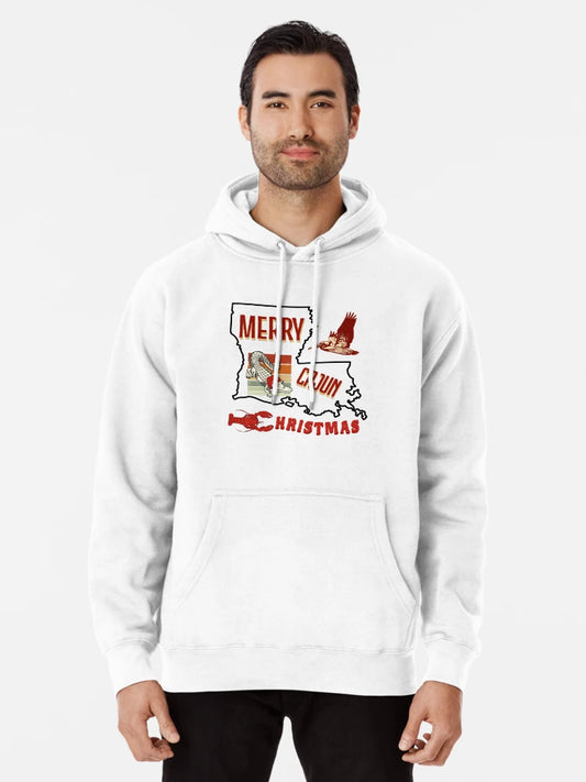 Merry Cajun Christmas Louisiana Alligator Pelican Crawfish