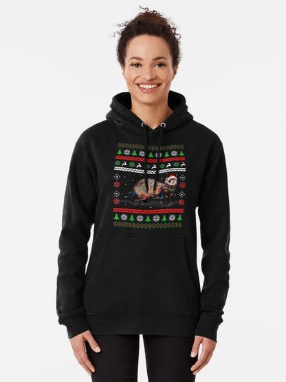 Ferrets Christmas Ugly Sweater Style Pajama Xmas Gift T-Shirt