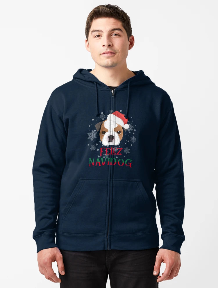 English Bulldog Christmas Feliz Navidog