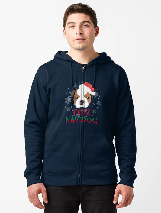English Bulldog Christmas Feliz Navidog