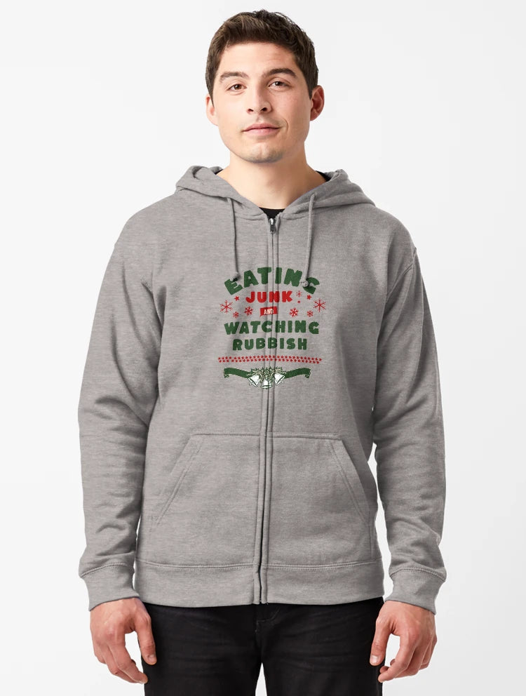 Eating junk and watching rubbish