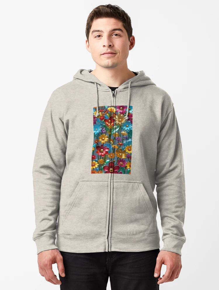 3d Colorful Flowers Backgroun, Floral Pattern