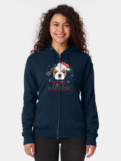 English Bulldog Christmas Feliz Navidog