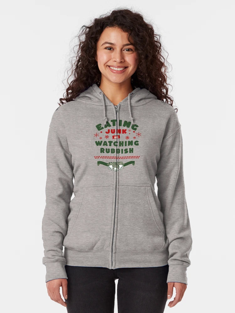 Eating junk and watching rubbish