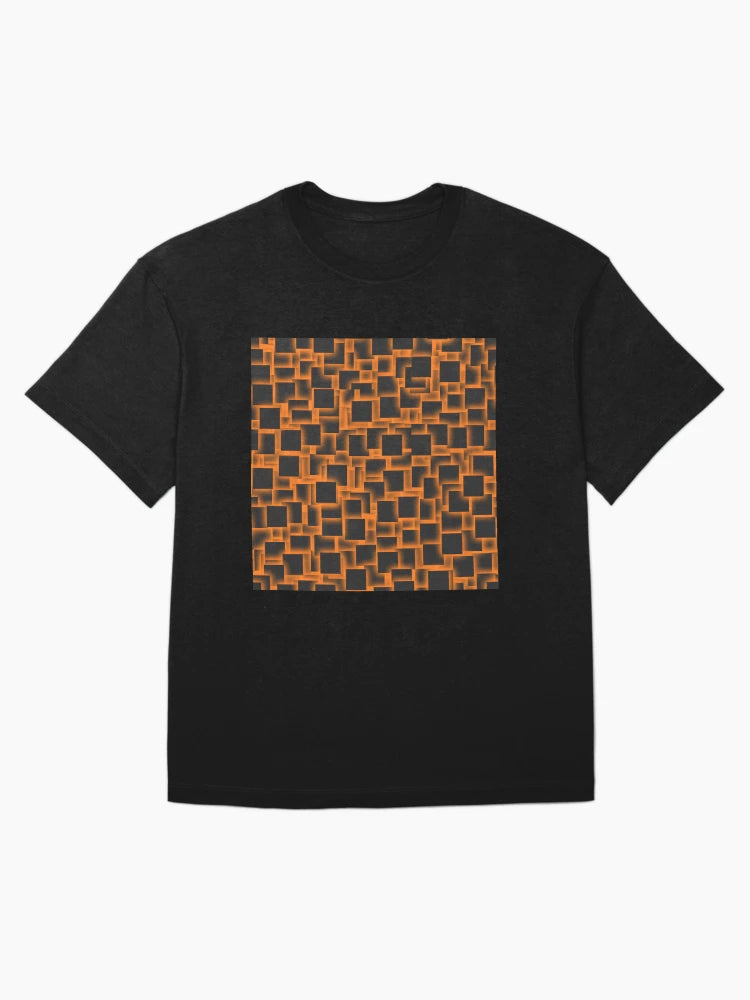 3d squares on glowing peach backdrop