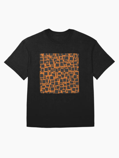 3d squares on glowing peach backdrop