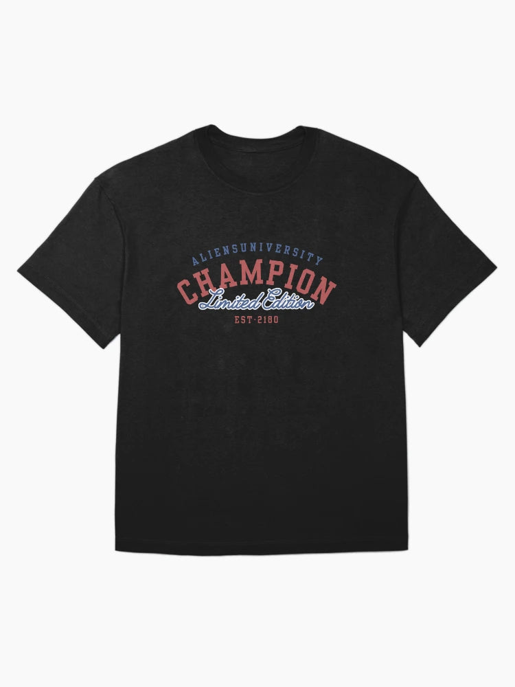 ALIENS UNIVERSITY CHAMPION T SHIRT
