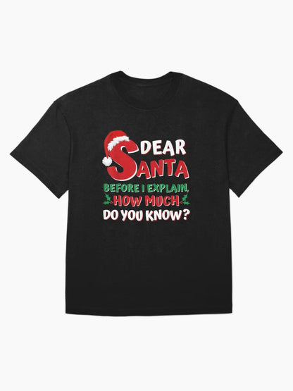 2021 Funny Christmas s Kids Adults Santa I Can Explain