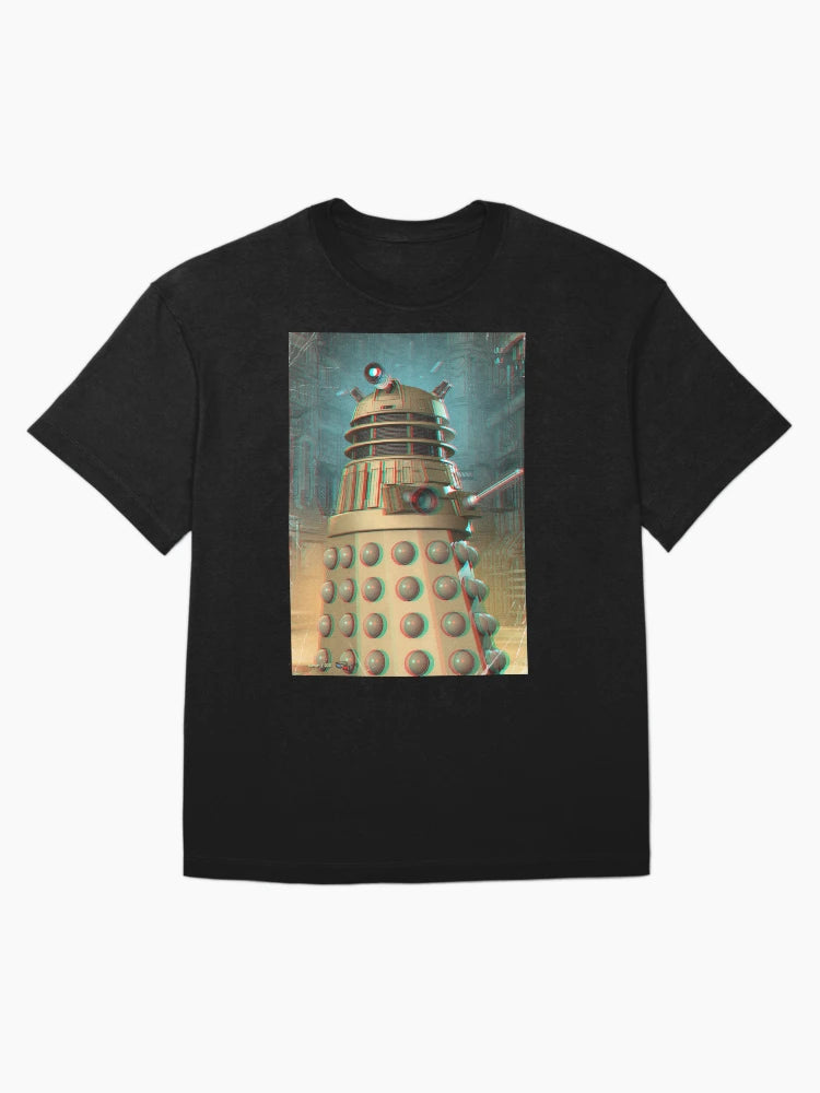 3d Anaglyph pop art illustration of a