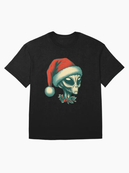 Alien with Santa hat