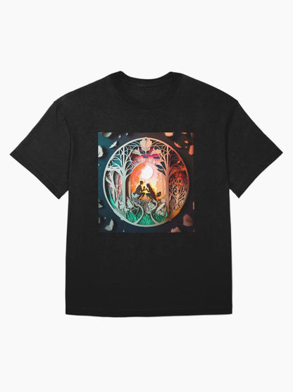 3D Effect Papercut Art - Fairytale Scene