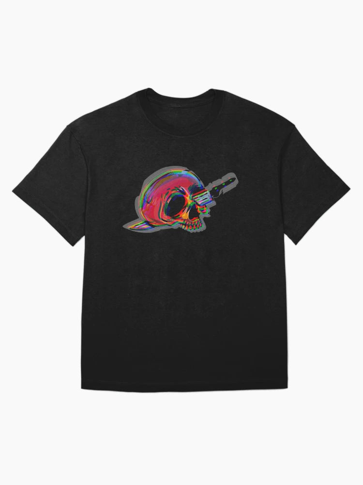 3D Skull Dagger tattoo old school