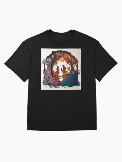 3D Effect Papercut Art - Fairytale Scene