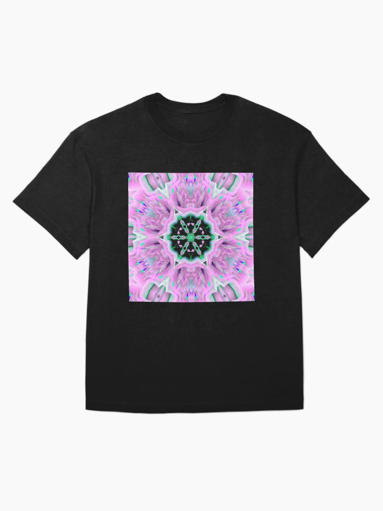 3d mandala purple flower
