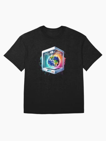 3D printer prints world