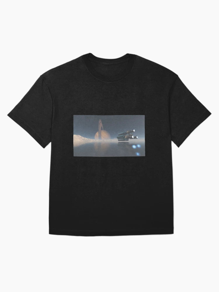 A spacecraft on Titan