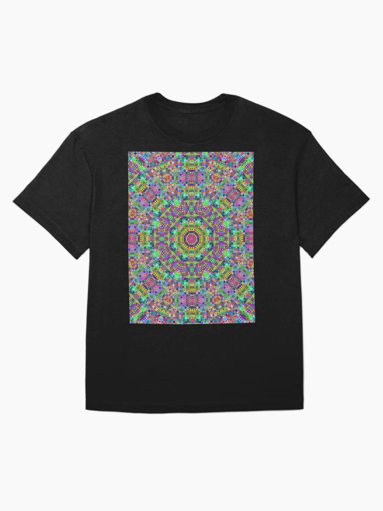 3D Micro Universe Blocks Rave Love Black Light Mandala
