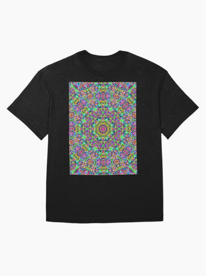 3D Micro Universe Blocks Rave Love Black Light Mandala