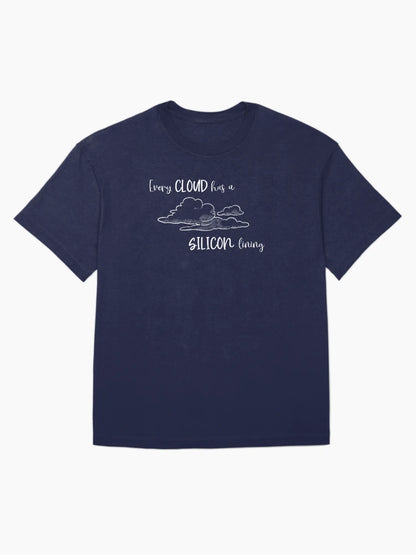 Every cloud has a SILICON lining (White) - Geek Aware Apparel