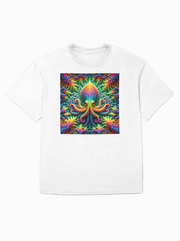 A.I. Psychedelic Fractal Octopus 0005 FunFractals ChromaDepth 3D