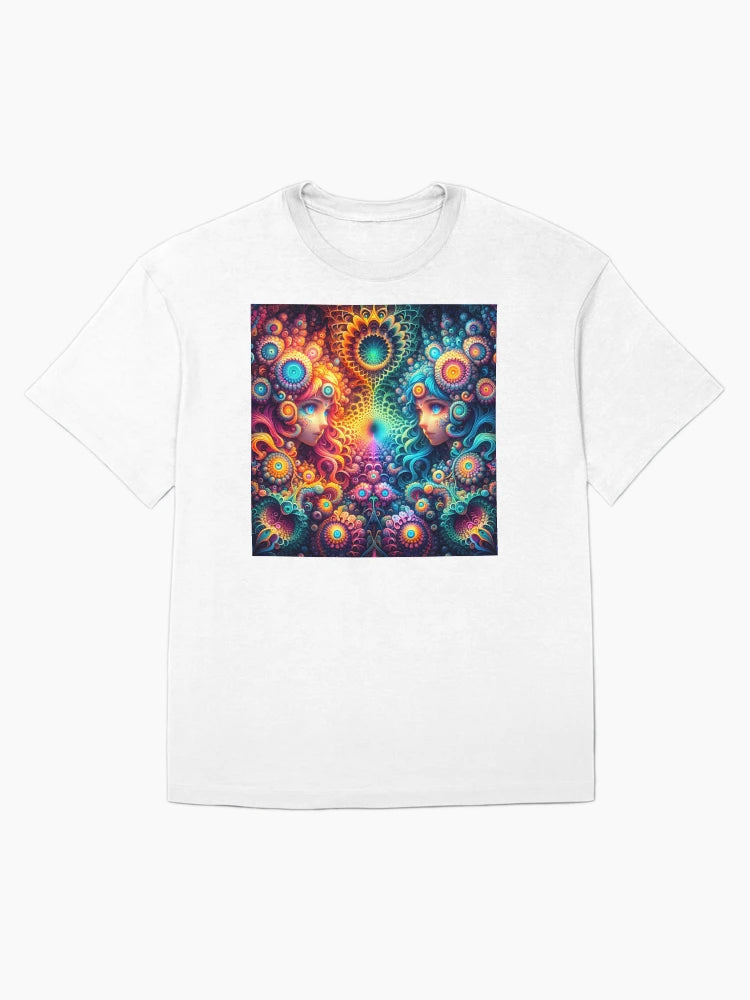 A.I. Psychedelic Fractal Anime Girl 8K 0024 FunFractals ChromaDepth 3D