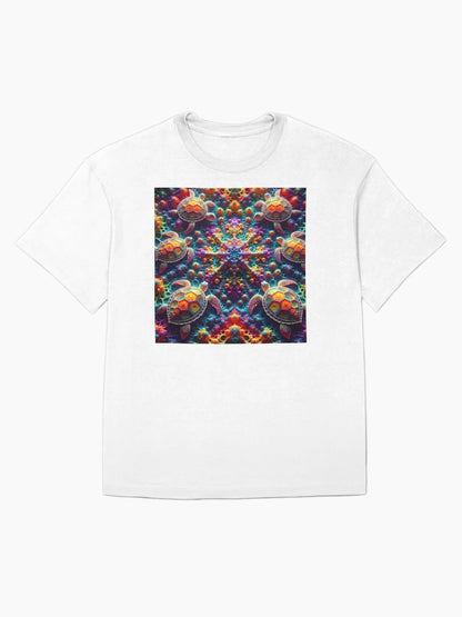 A.I. Psychedelic Fractal Sea Turtle 0002 FunFractals ChromaDepth 3D