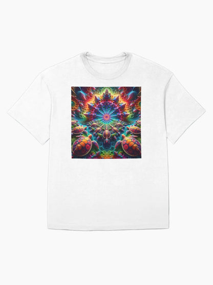 A.I. Psychedelic Fractal Sea Turtle 0004 FunFractals ChromaDepth 3D