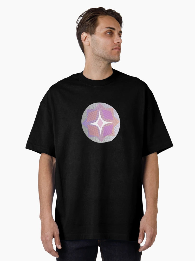 3D Polka Purple Grey Orange