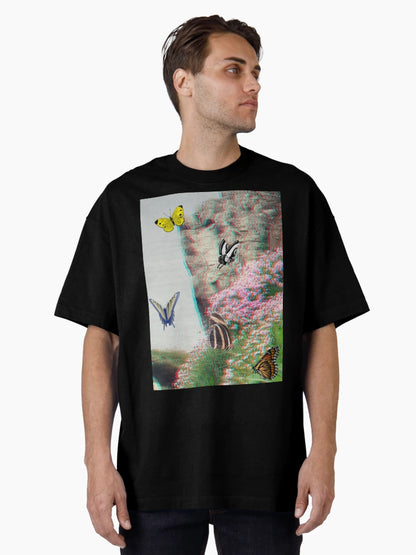 3d butterfly on the cliff